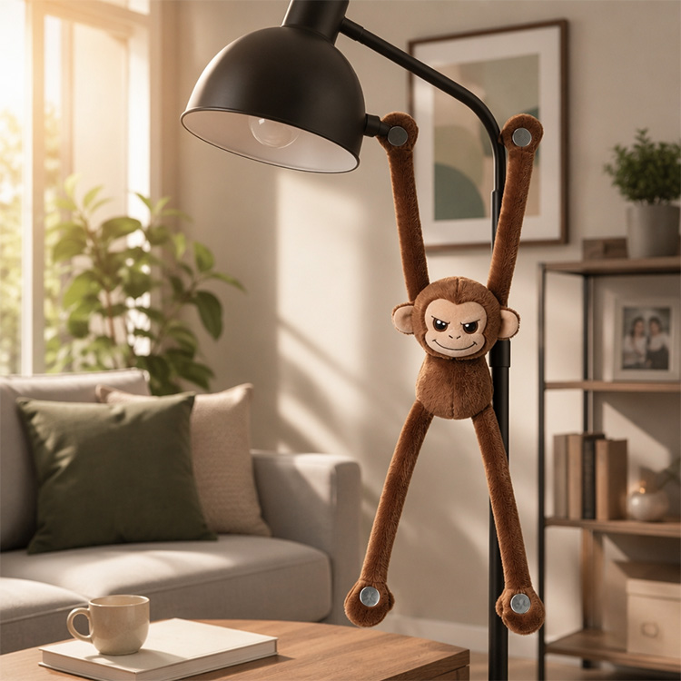 Magnetisk Little Monkey Plyschleksak